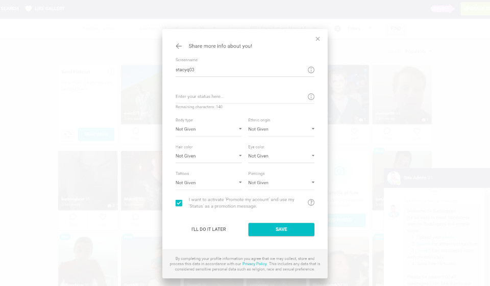 BuddyGays Pierwsze wrażenie